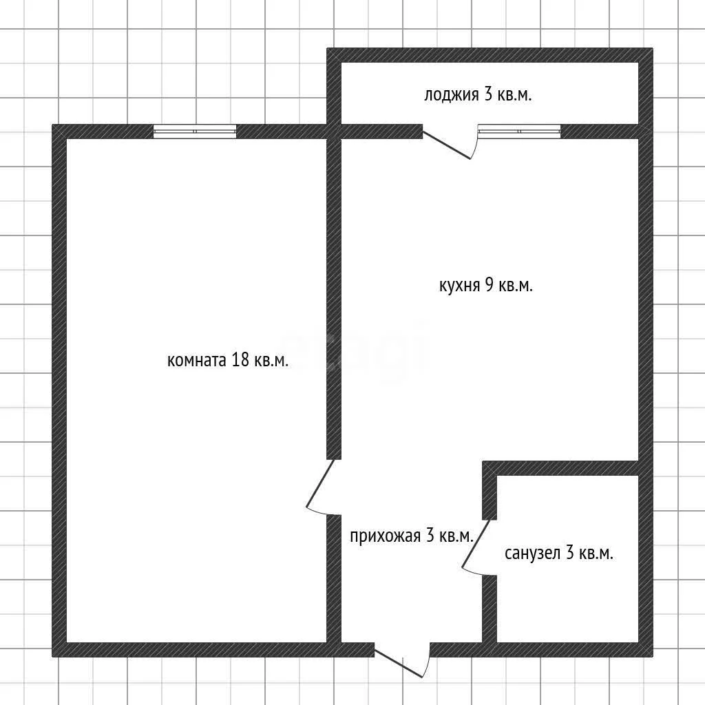 1-к квартира, 29.2м² (Восточно-Кругликовская улица, 30/1) - миниатюра 7