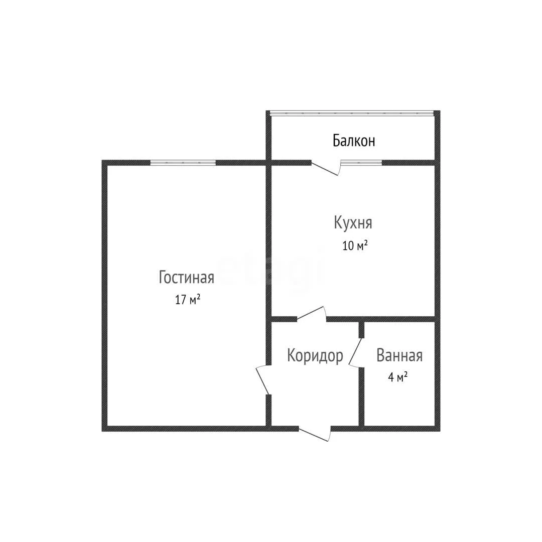 1-к квартира, 32.2м² (Пиренейская улица, 12) - миниатюра 14