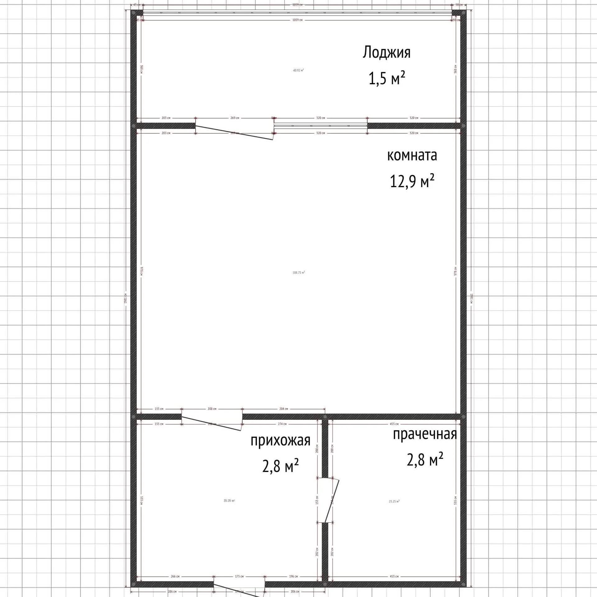 Студия, 18.2м² (улица имени В.М. Комарова, 106бк8) - миниатюра 20