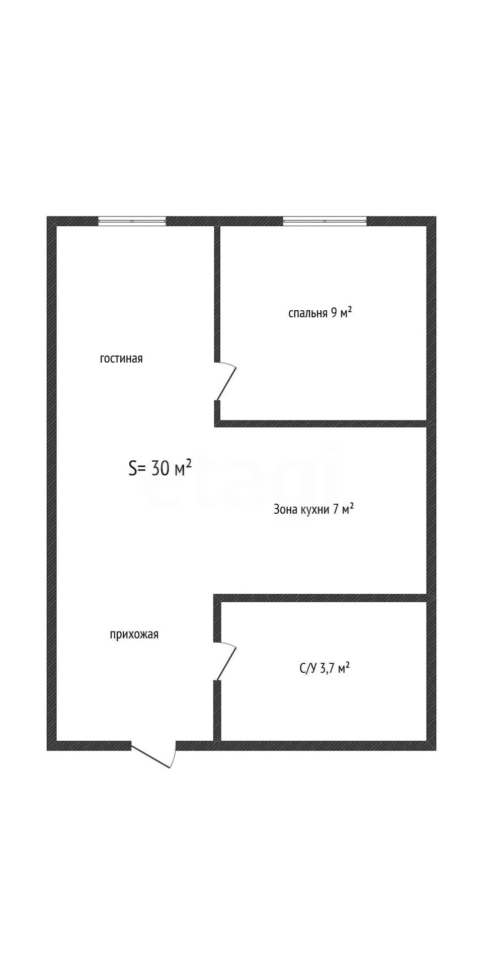 1-к квартира, 30м² (улица имени Героя Ростовского, 8к4) - миниатюра 13