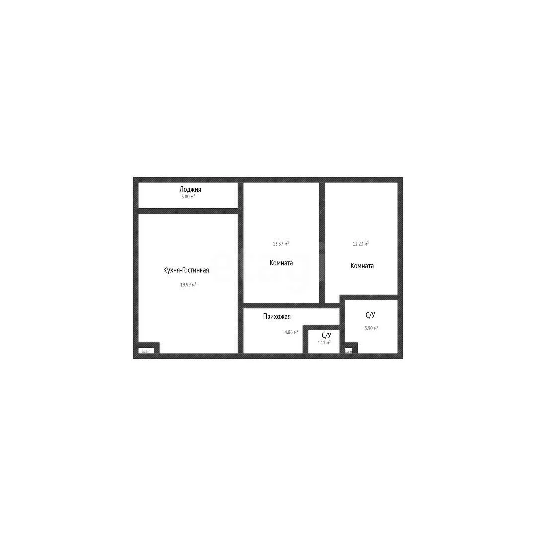 2-к квартира, 56.9м² (Береговая улица, 1к11) - миниатюра 8