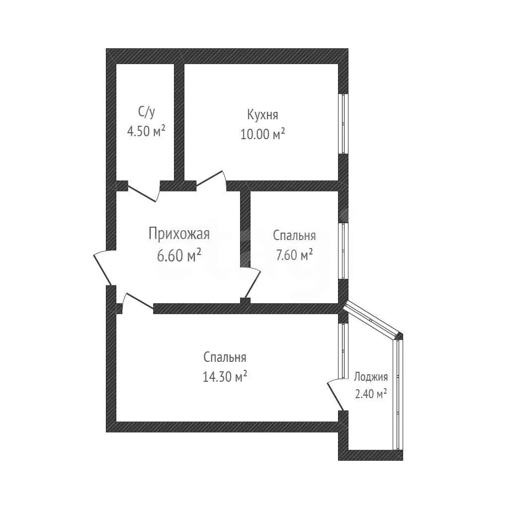 2-к квартира, 43м² (Южная улица, 606,640) - миниатюра 23