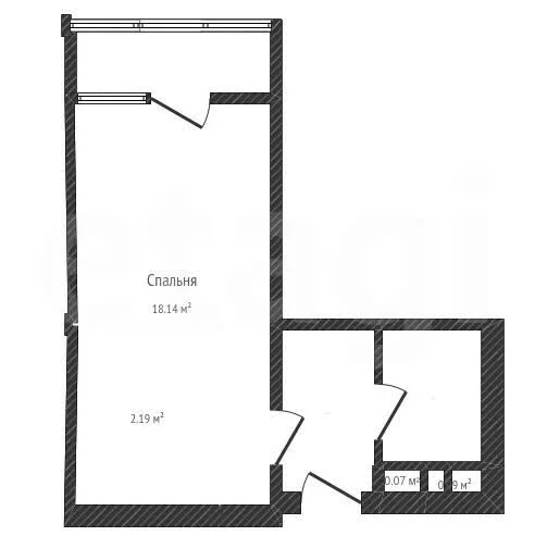 Студия, 24м² (улица Героя Владислава Посадского, 24) - миниатюра 14