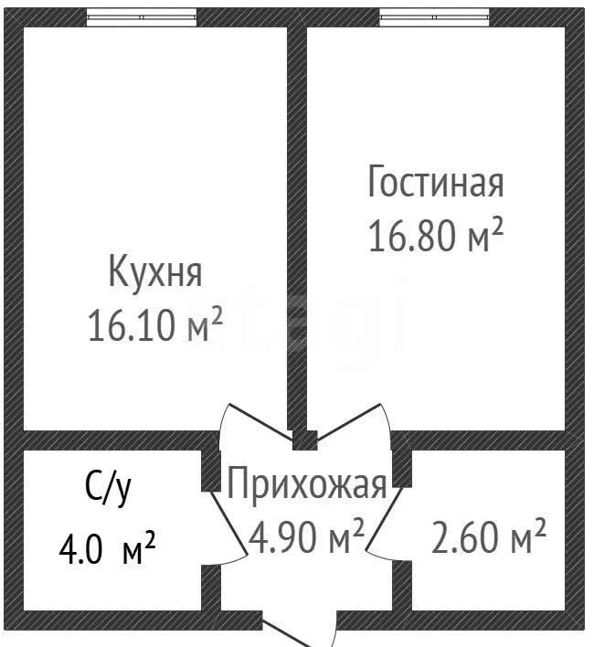 1-к квартира, 45м² (Песочная улица, 1к1) - миниатюра 18