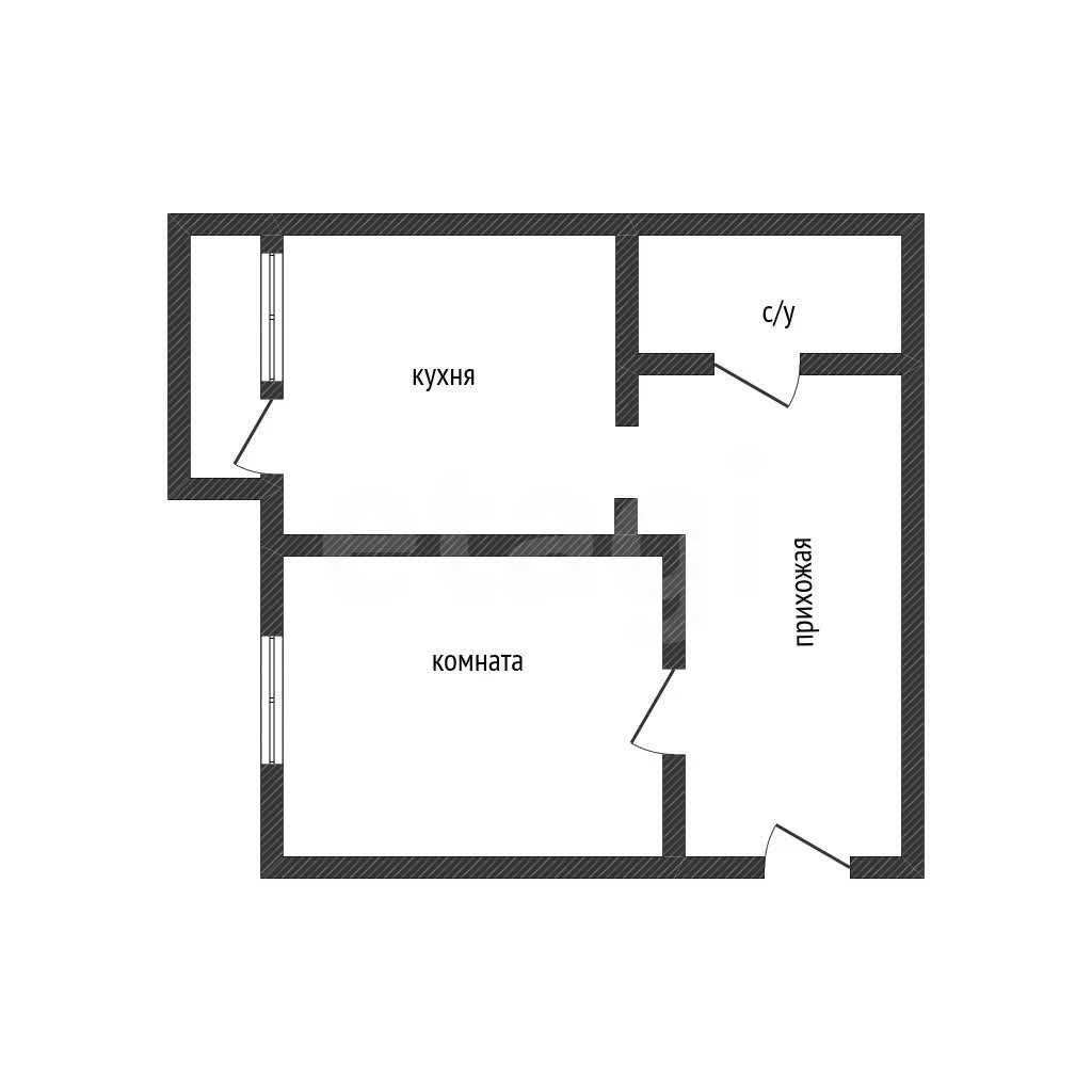 1-к квартира, 35.3м² (улица Цезаря Куникова, 18к4) - миниатюра 8