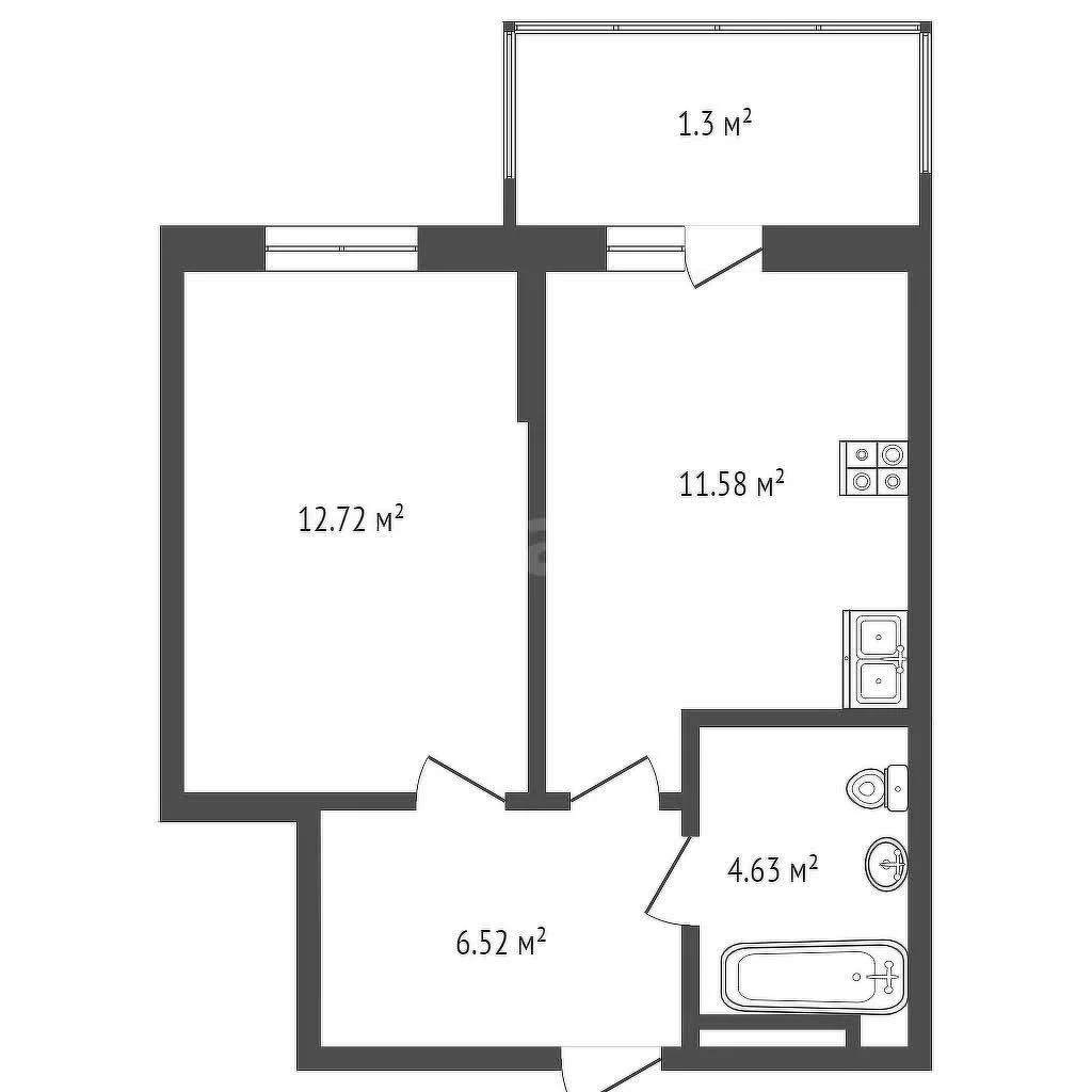 1-к квартира, 35м² (Базовская улица, 21к1) - миниатюра 16