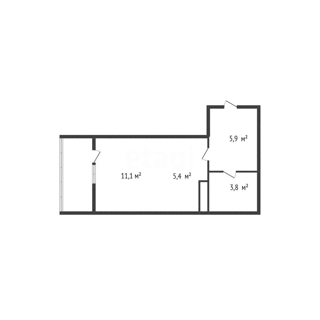 Студия, 29м² (Дубравная улица, 15) - миниатюра 7