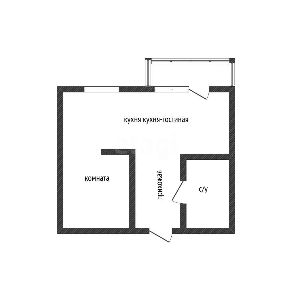1-к квартира, 37м² (улица Димитрова, 202) - миниатюра 13