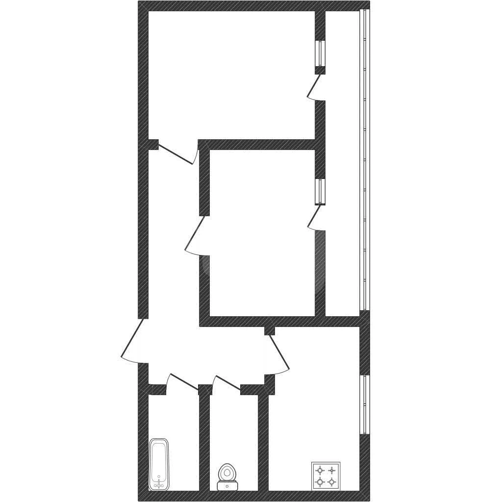 2-к квартира, 43.9м² (, 7/36к1) - миниатюра 9