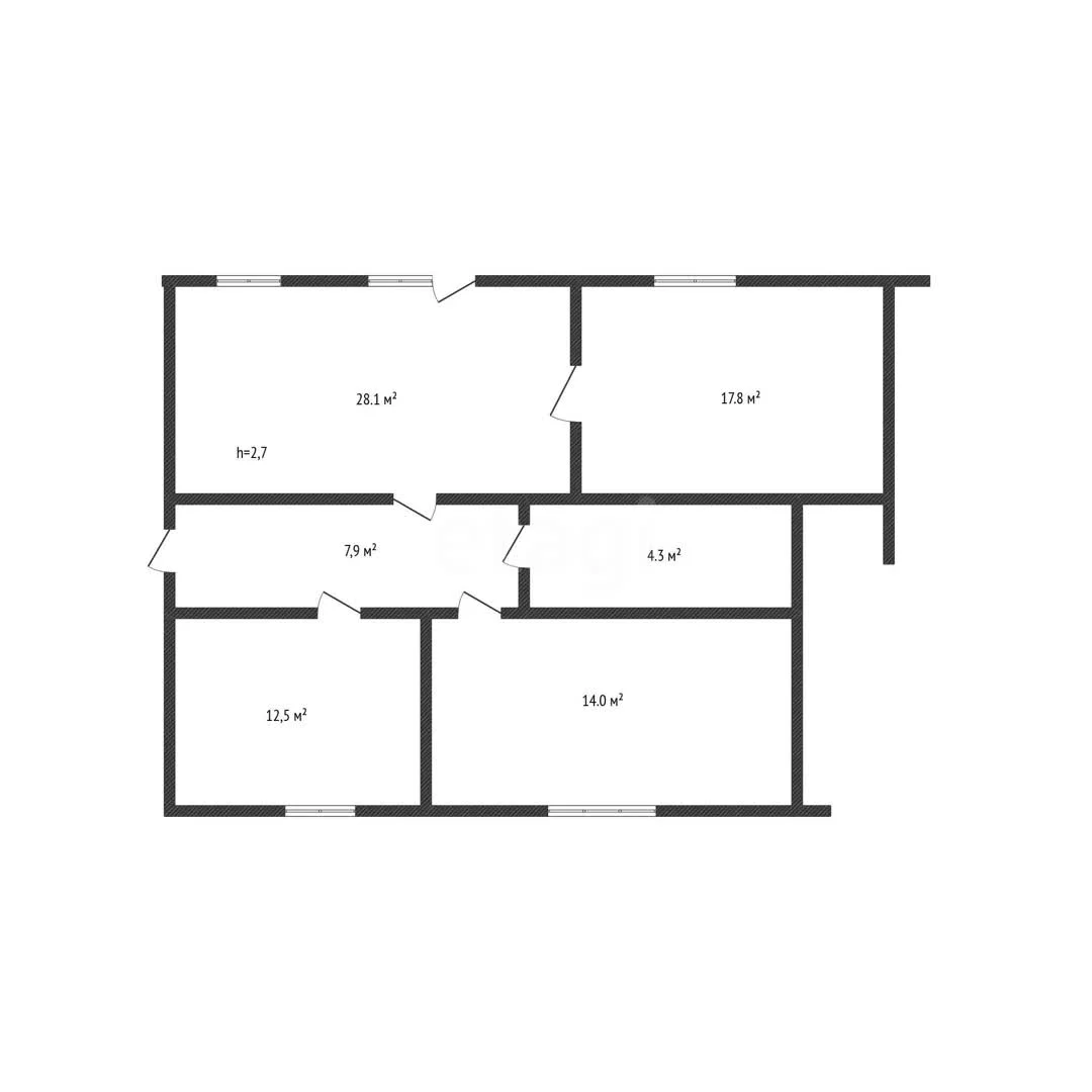 3-к квартира, 84.6м² (улица Тургеневское шоссе, 3а/23) - миниатюра 38
