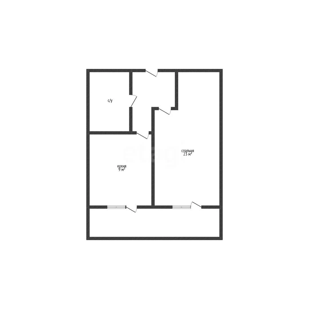 1-к квартира, 31.5м² (улица Петра Метальникова, 28) - миниатюра 7