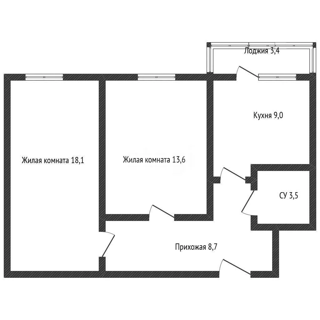2-к квартира, 52.9м² (улица Лавочкина, 13/2) - миниатюра 28