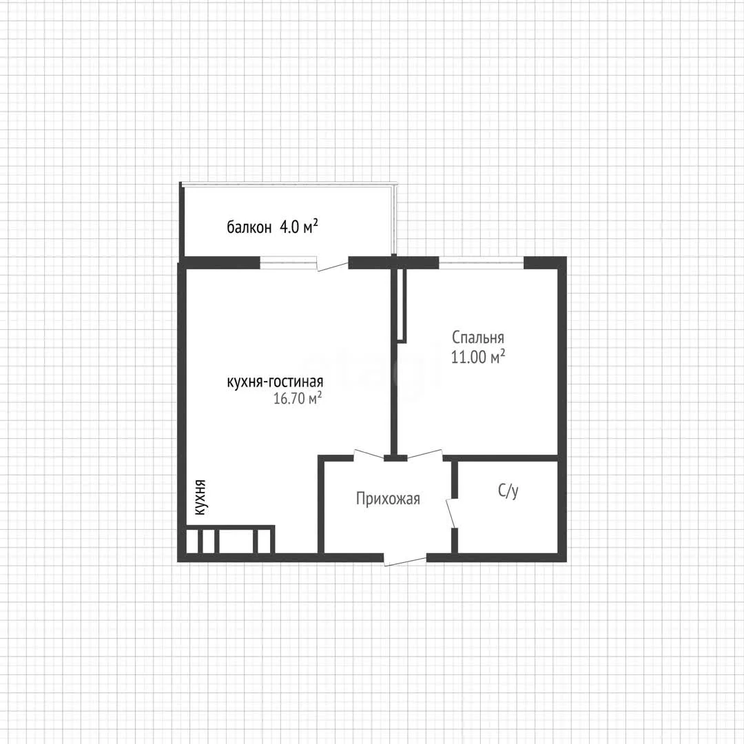 1-к квартира, 35.6м² (улица имени Героя Ростовского, 8к3) - миниатюра 15