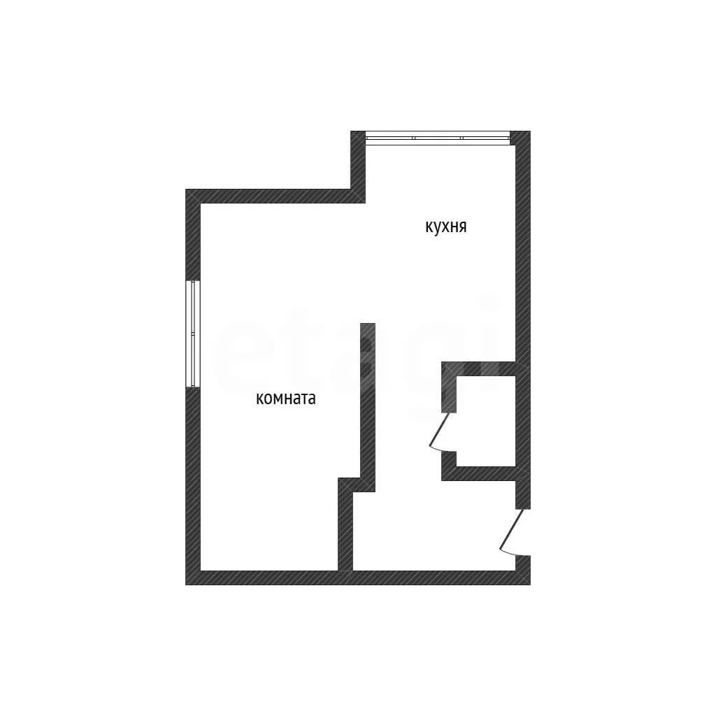 1-к квартира, 33.7м² (Городская улица, 8) - миниатюра 13