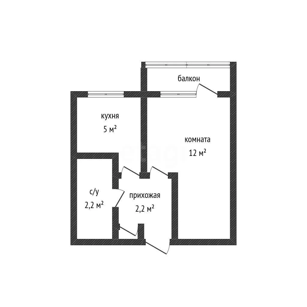 1-к квартира, 21.8м² (улица Дмитрия Благоева, 19) - миниатюра 47