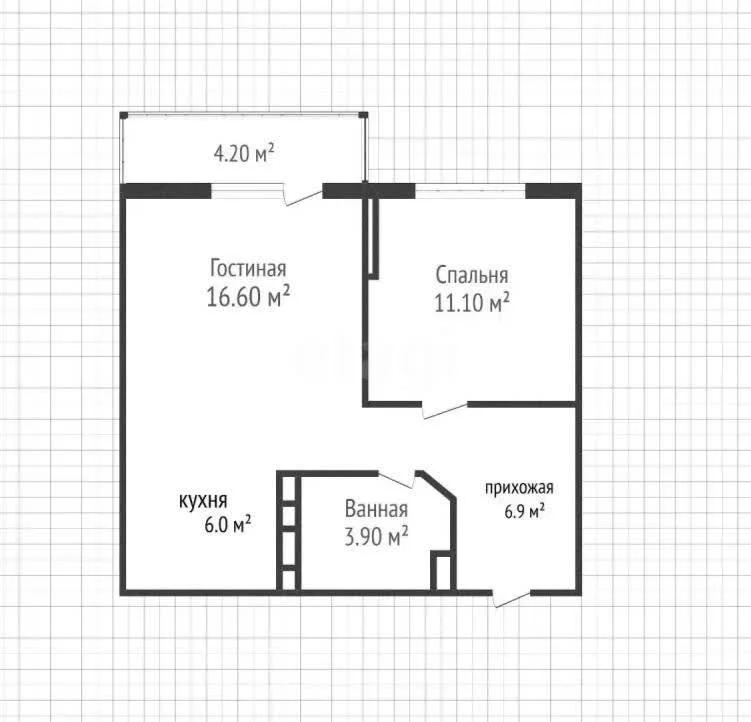 2-к квартира, 44.5м² (улица Героев-Разведчиков, 11/5) - миниатюра 15
