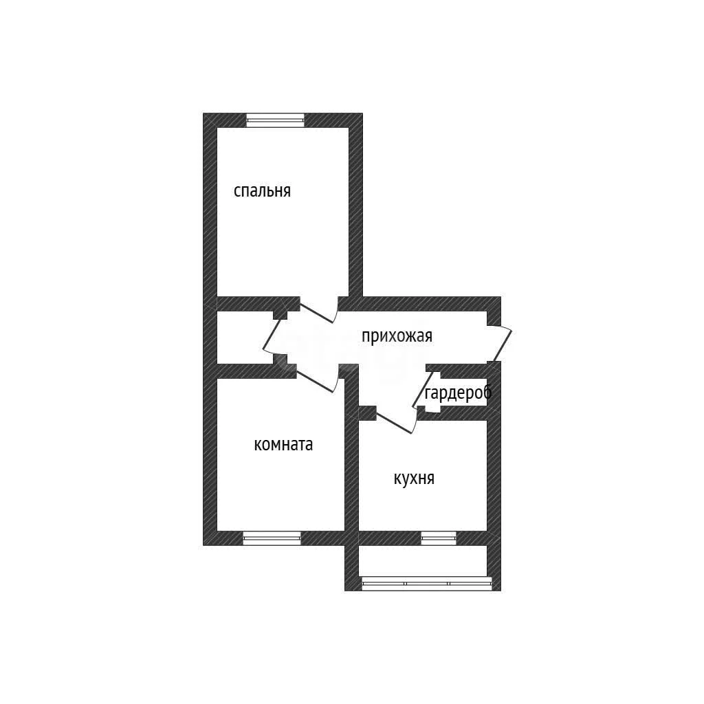 2-к квартира, 60.2м² (Конгрессная улица, 19/1) - миниатюра 12