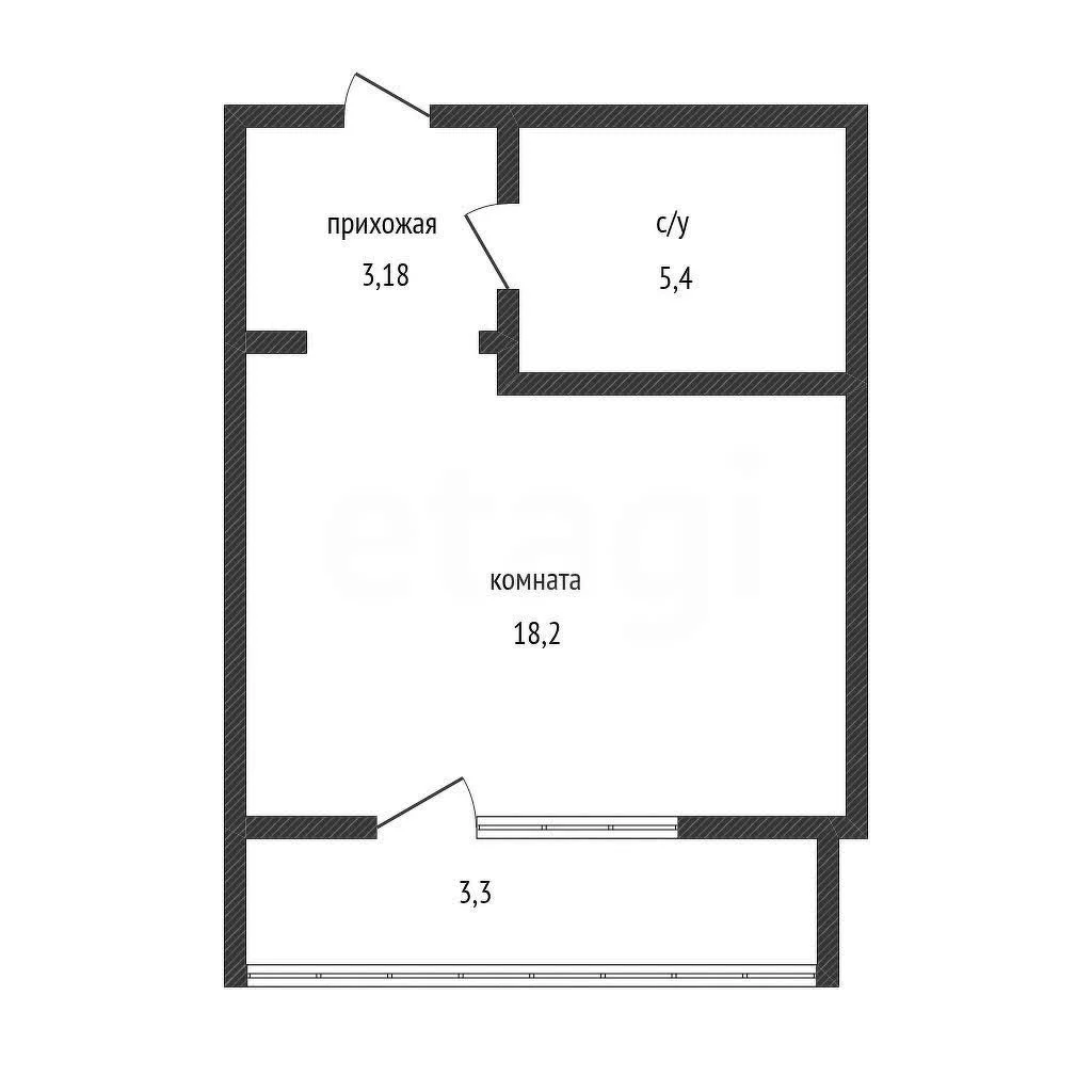 Студия, 25м² (улица Героев-Разведчиков, 6к4) - миниатюра 6