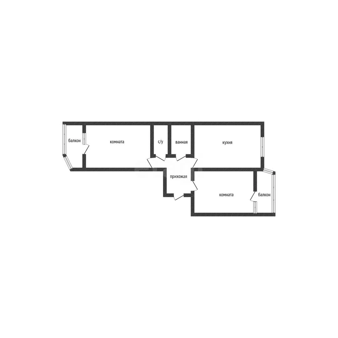 2-к квартира, 54м² (улица Григория Булгакова, 13к1) - миниатюра 29