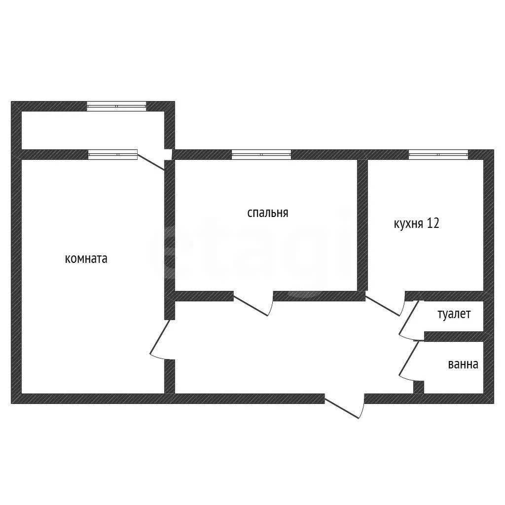 2-к квартира, 50.3м² (Рождественская набережная, 29) - миниатюра 17