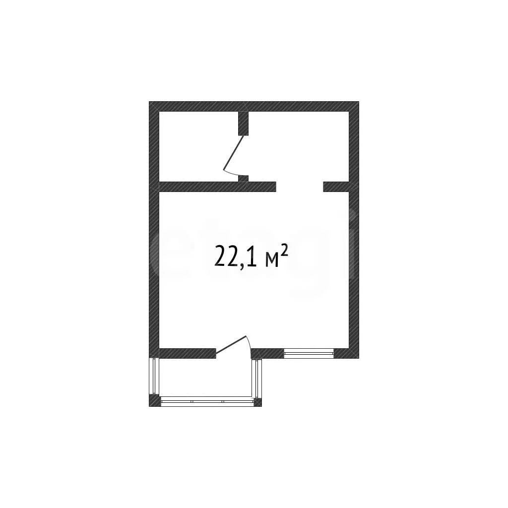 Студия, 22.1м² (улица имени А.Н. Лодыгина, 1) - миниатюра 7