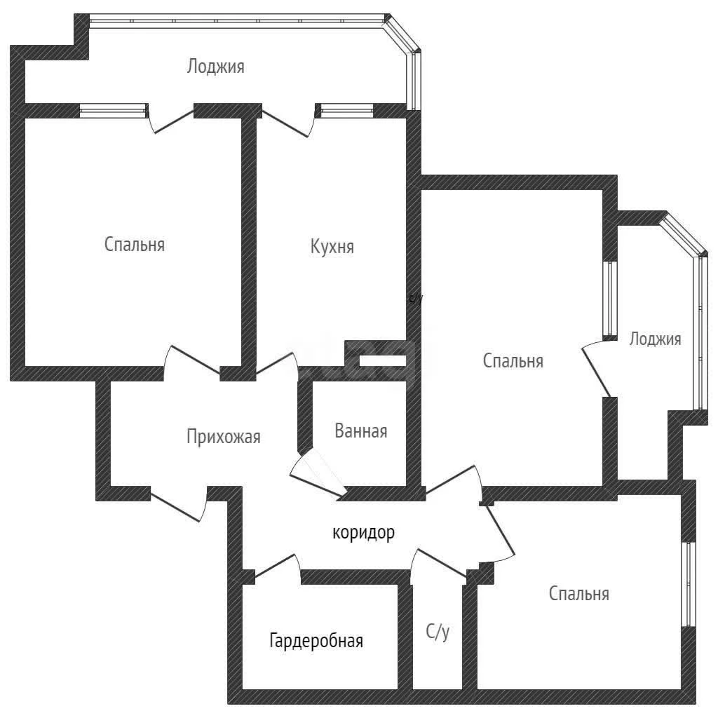 3-к квартира, 85.8м² (улица Репина, 1/2к2) - миниатюра 30