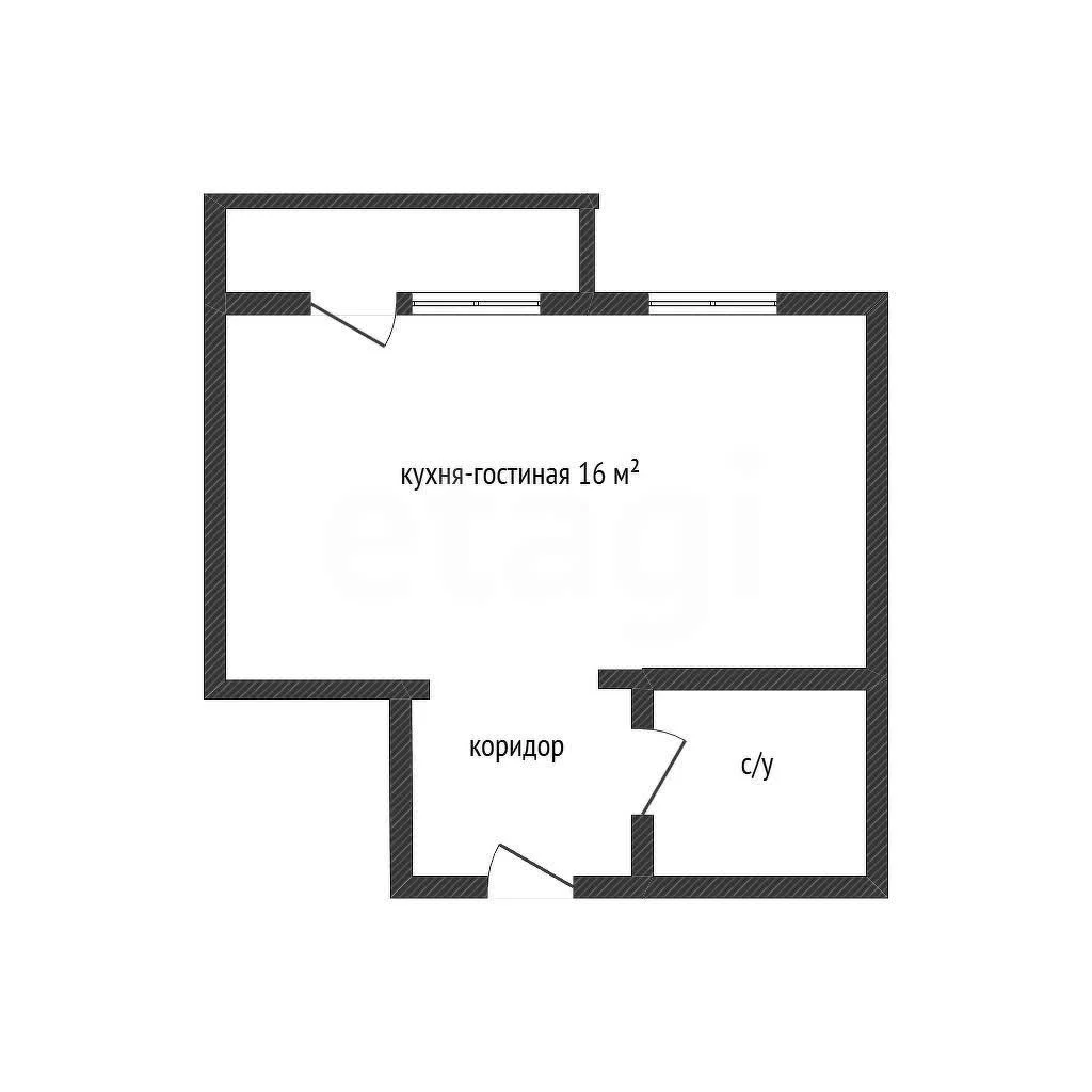 Студия, 27.8м² (улица имени Героя Советского Союза Якова Кобзаря, 2) - миниатюра 10