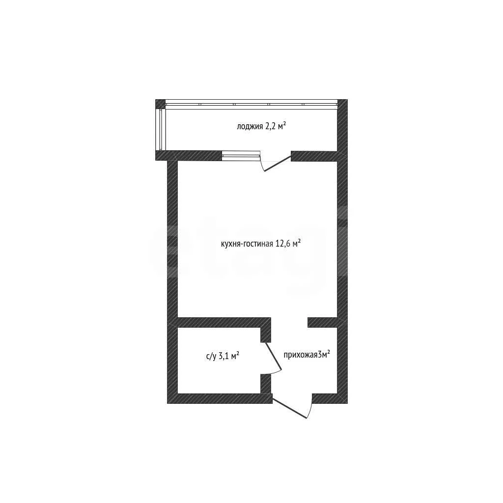 Студия, 20.9м² (улица имени Генерала Корнилова, 18к1) - миниатюра 19