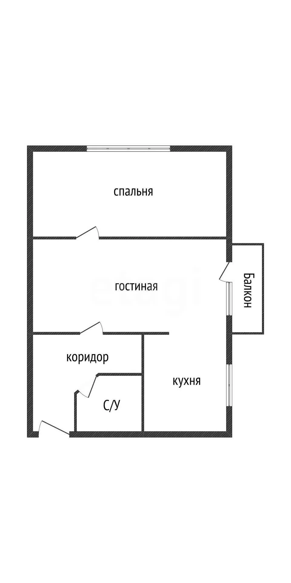 2-к квартира, 42.9м² (улица Гоголя, 41) - миниатюра 16