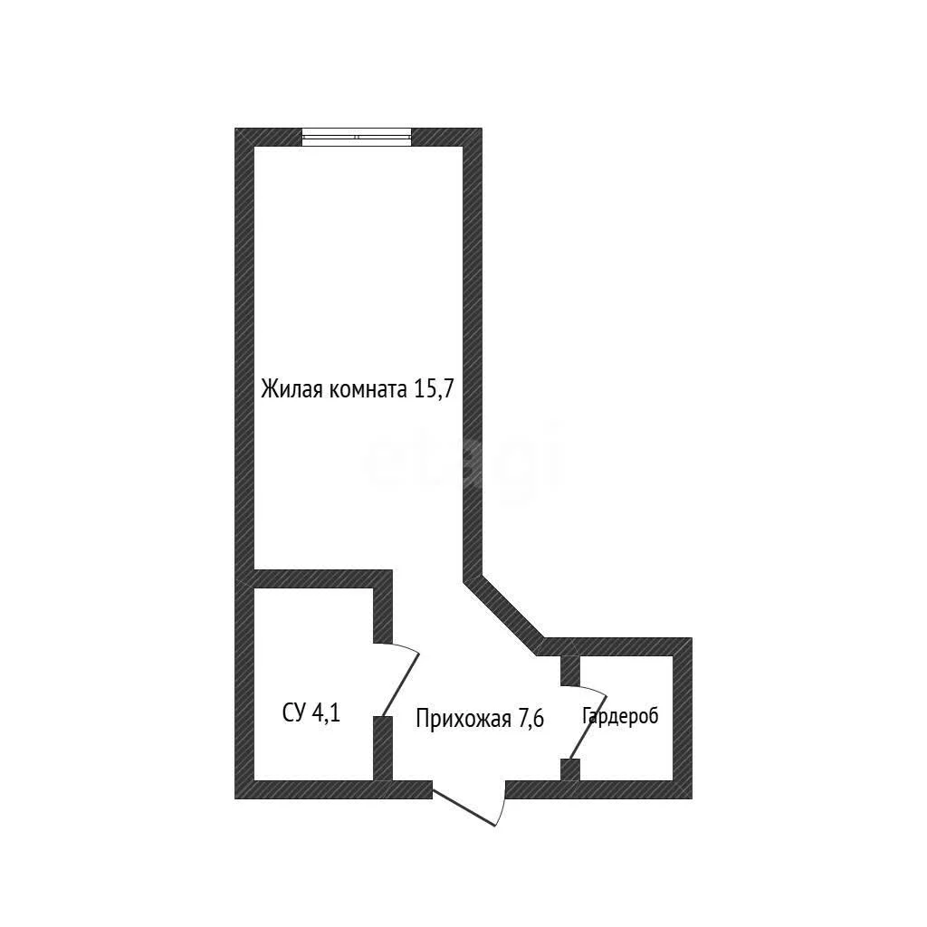 Студия, 27.4м² (улица Тургеневское шоссе, 3б/41) - миниатюра 13