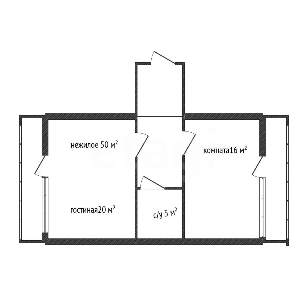 1-к квартира, 50м² (Парусная улица, 20/2) - миниатюра 10