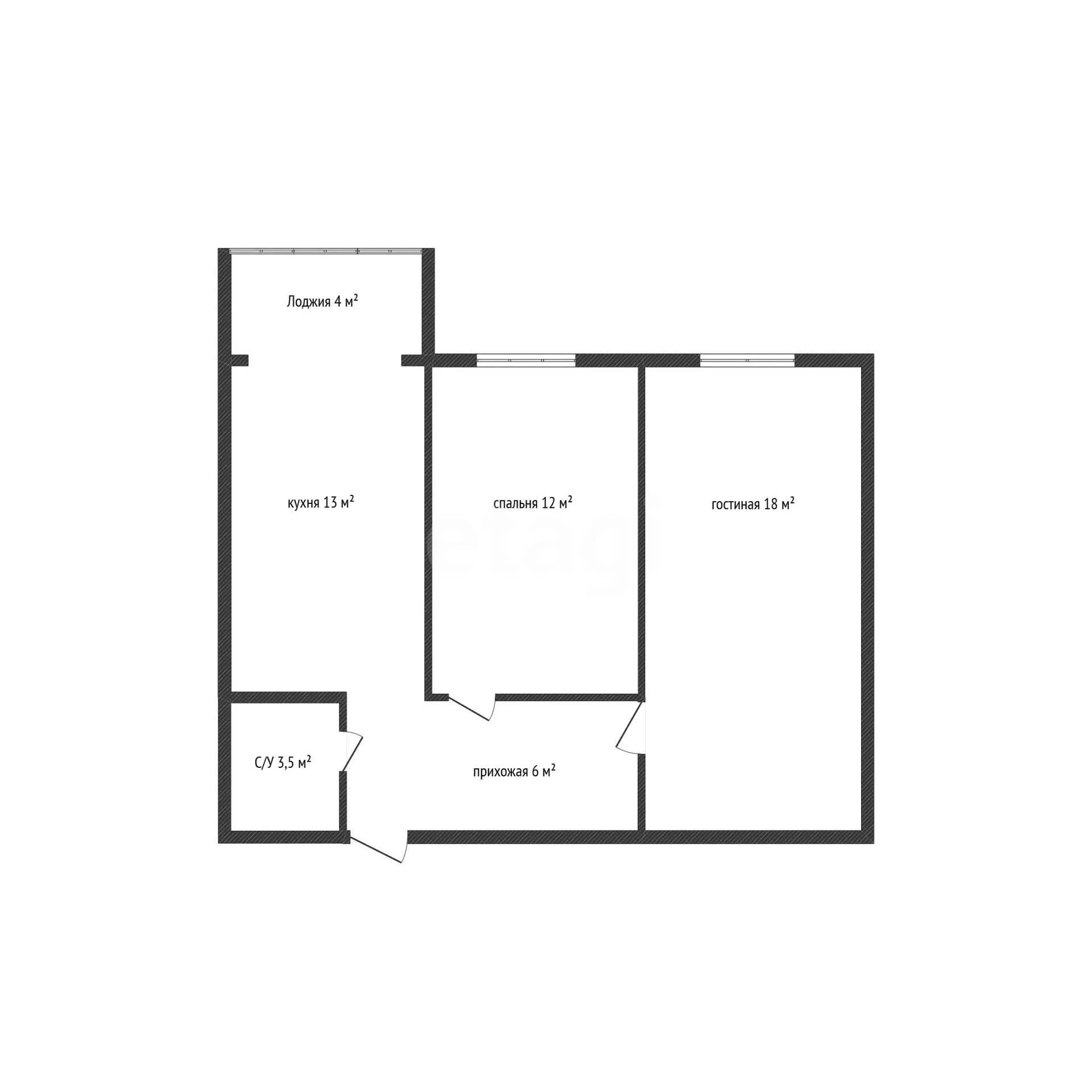 2-к квартира, 48.7м² (2-я Целиноградская улица, 38) - миниатюра 34
