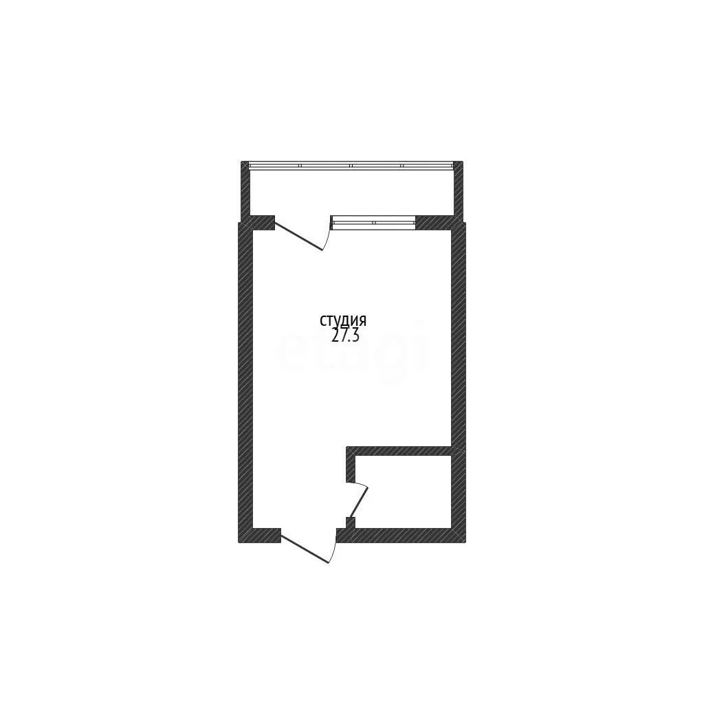 Студия, 27.3м² (улица Ивана Беличенко, 92к4) - миниатюра 7