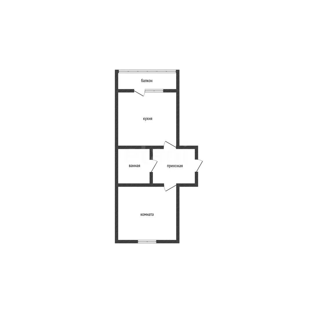 1-к квартира, 36.1м² (улица Красных Партизан, 1/4к13) - миниатюра 18