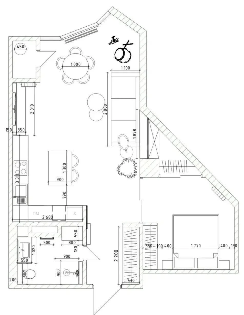 1-к квартира, 57м² (улица имени 40-летия Победы, 33г) - миниатюра 24
