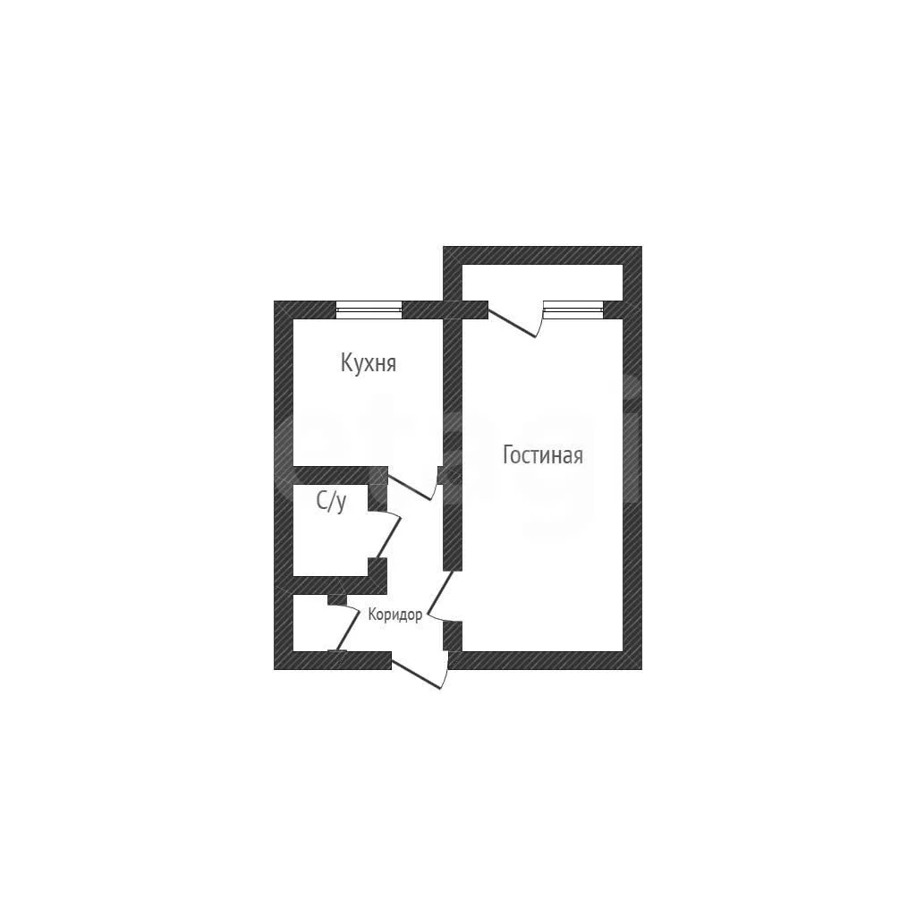 1-к квартира, 29.8м² (улица Археолога Анфимова, 26) - миниатюра 15