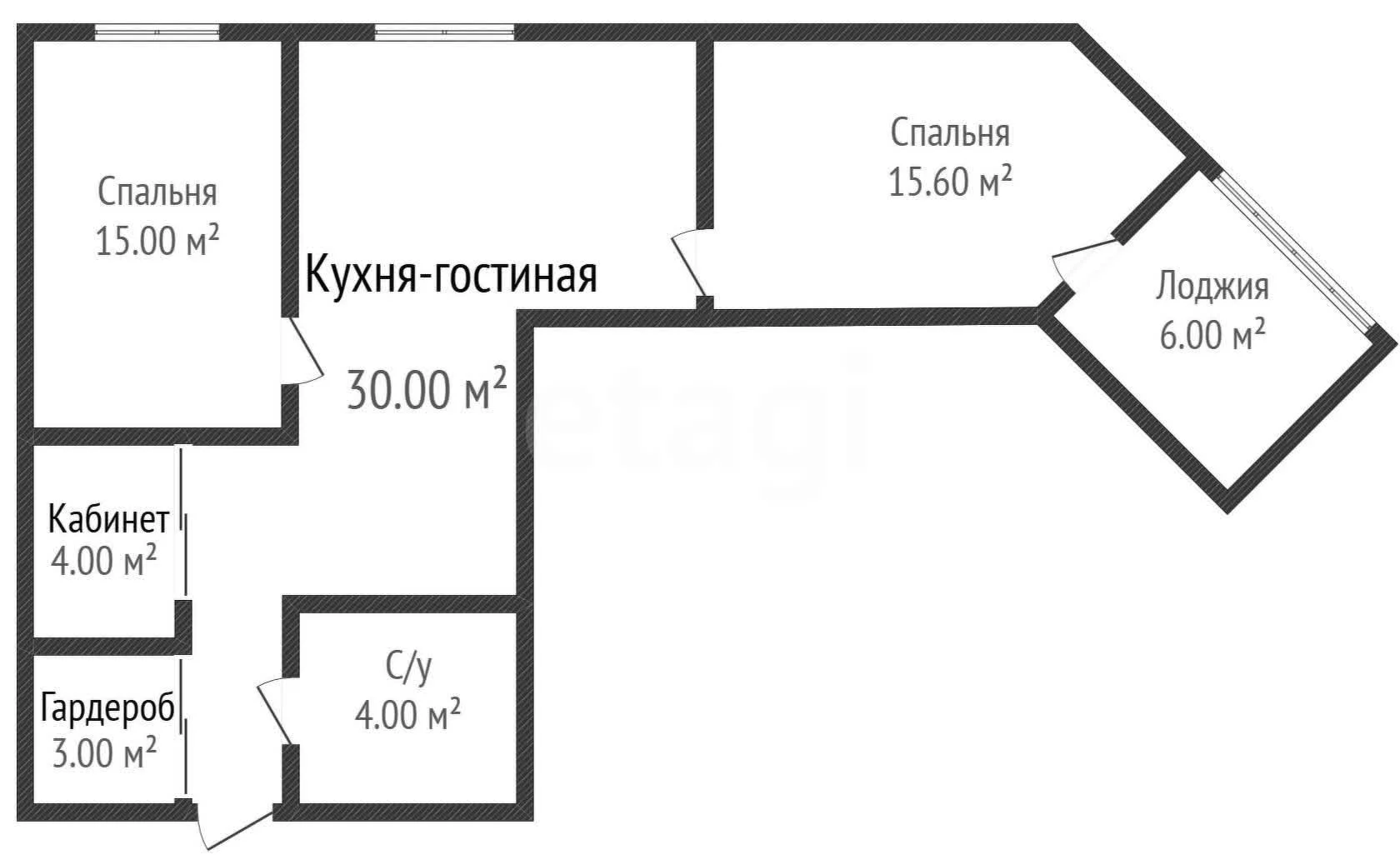 2-к квартира, 73.9м² (Баварская улица, 8) - миниатюра 32