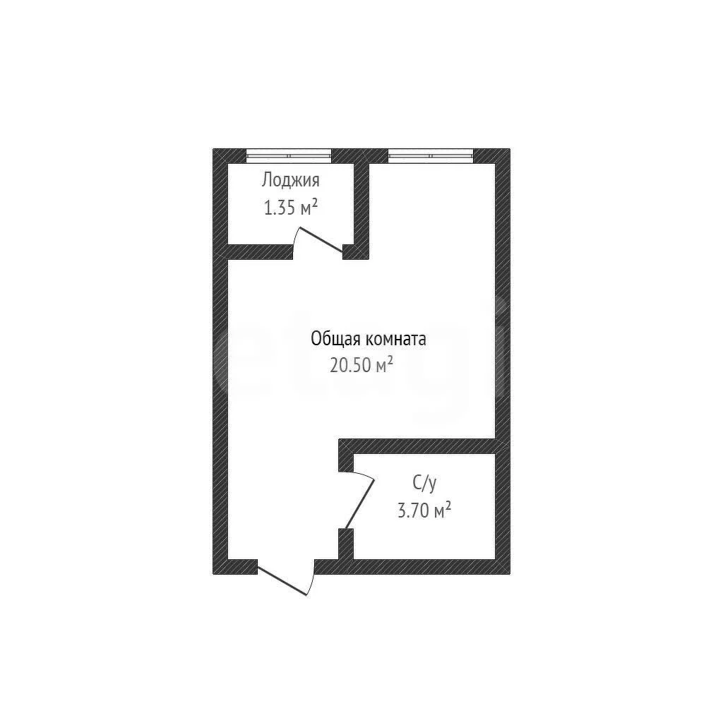Студия, 24.4м² (Заполярная улица, 39к9) - миниатюра 13