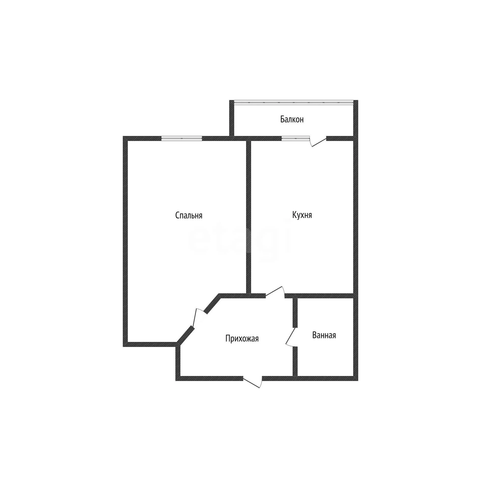 1-к квартира, 47.6м² (Дальняя улица, 4/2к1) - миниатюра 19
