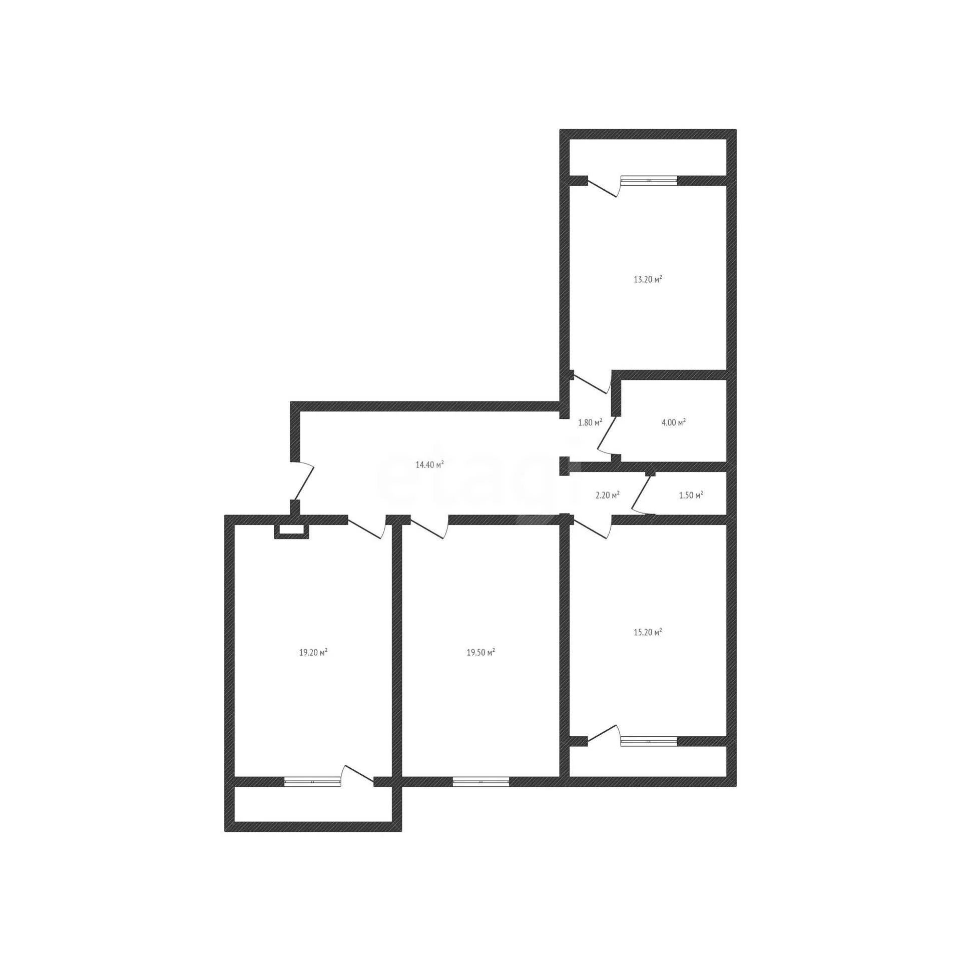 3-к квартира, 91м² (проезд Репина, 32) - миниатюра 38