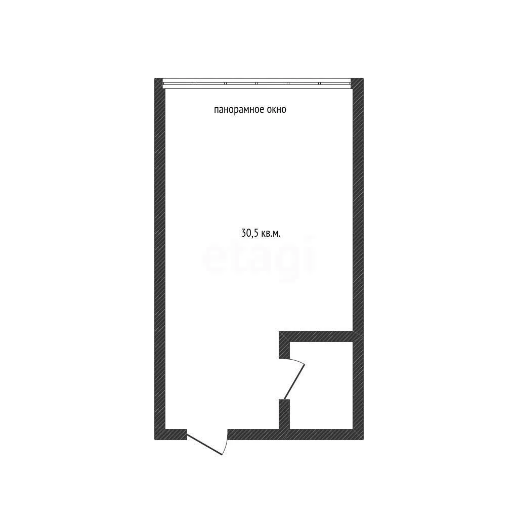 Студия, 30.5м² (, 16к№1) - миниатюра 5