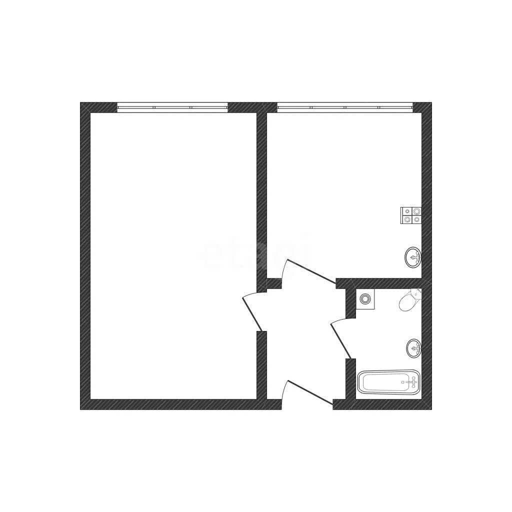 1-к квартира, 32.5м² (Ростовское шоссе, 30вк3) - миниатюра 9