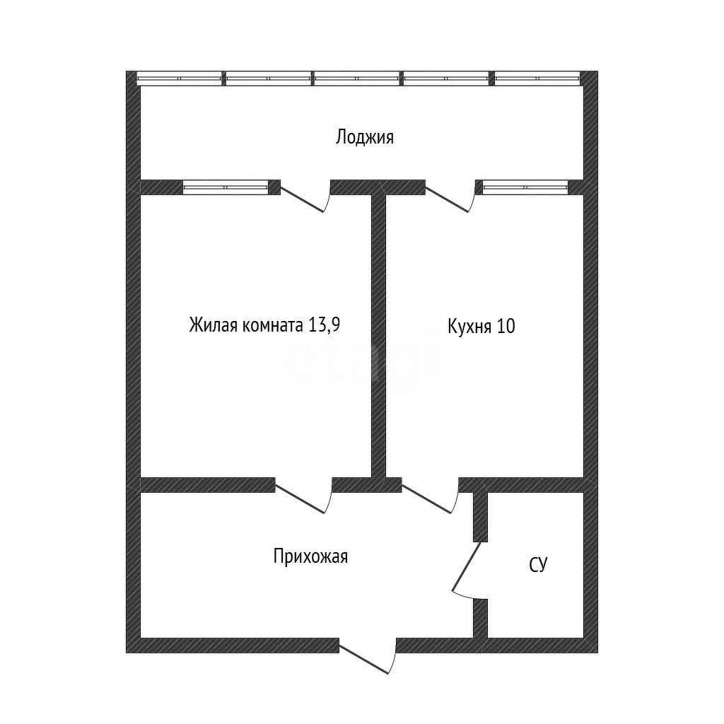 1-к квартира, 35.9м² (Природная улица, 10бк23) - миниатюра 2