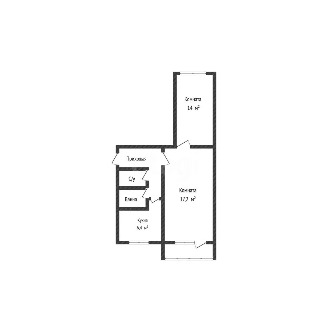 2-к квартира, 44.5м² (улица Яна Полуяна, 44) - миниатюра 16