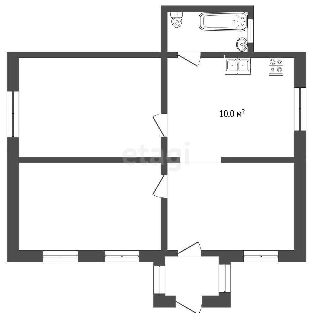 3-к квартира, 60.8м² (Советская улица, 53) - миниатюра 11