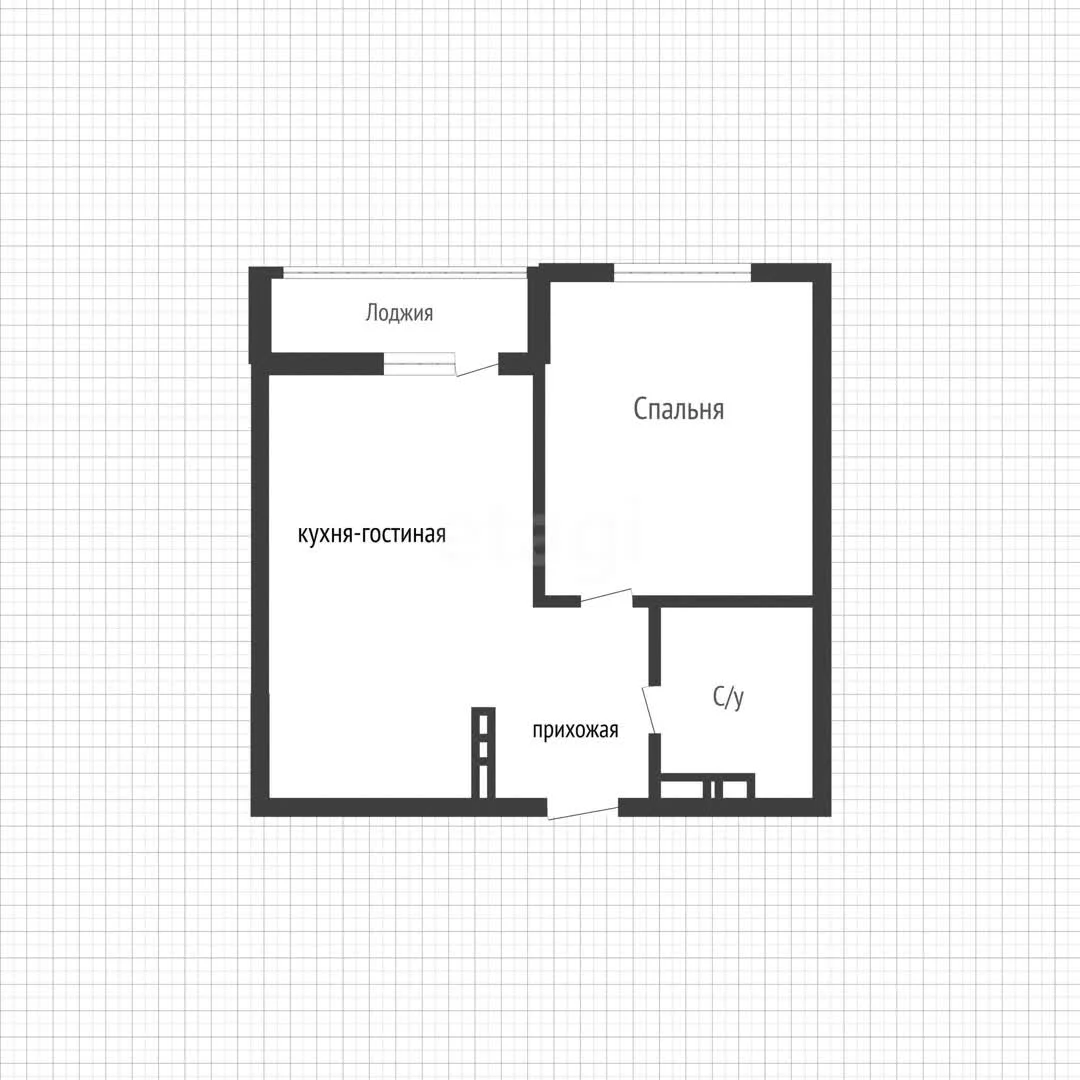 1-к квартира, 33м² (Скандинавская улица, 1) - миниатюра 33