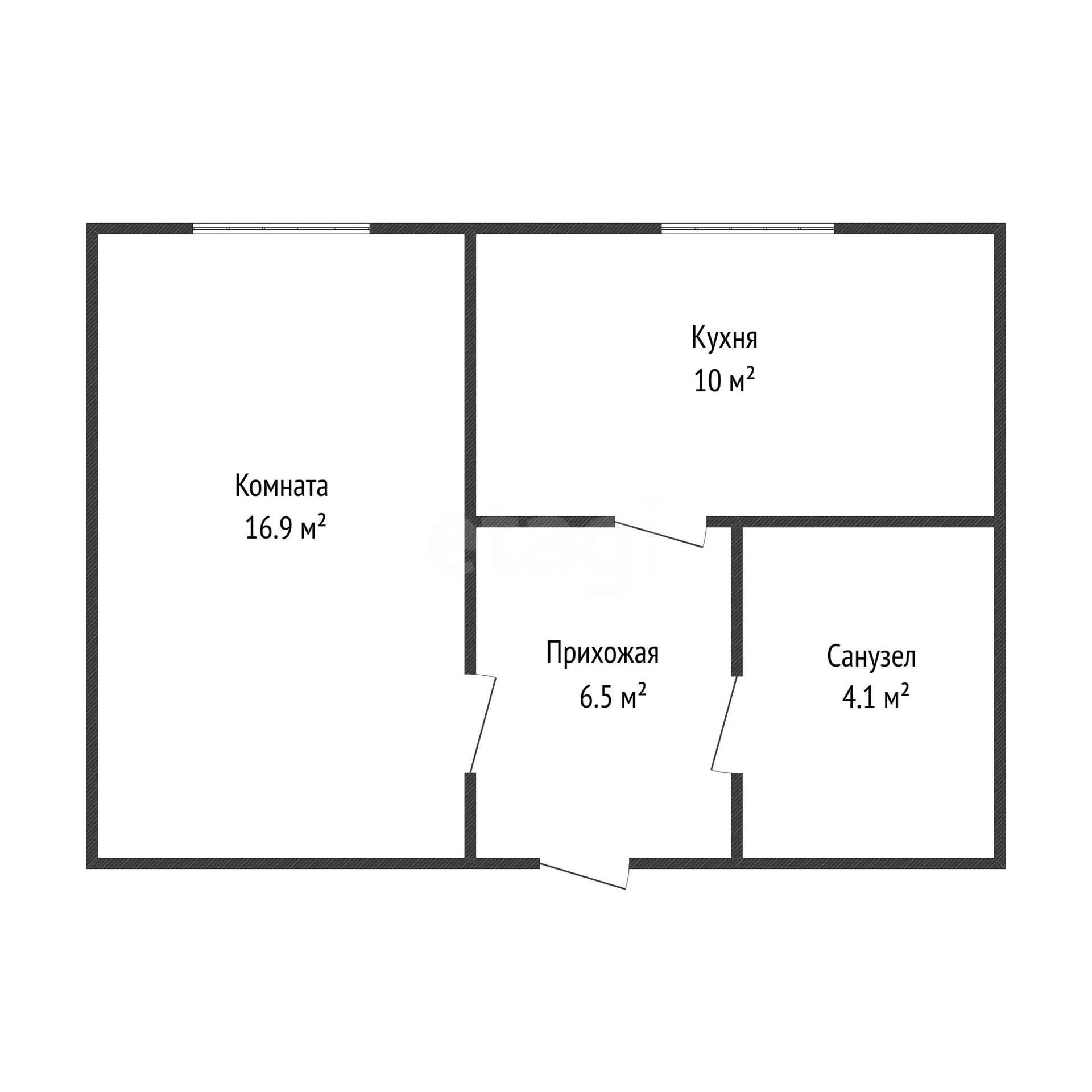 Студия, 36.5м² (Космическая улица, 88/2к11) - миниатюра 7
