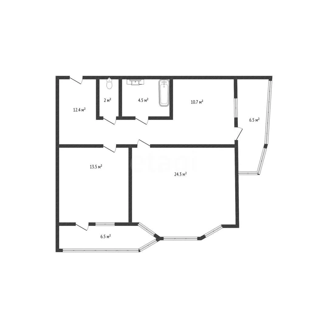 2-к квартира, 67.5м² (улица Ивана Рослого, 2/1) - миниатюра 34