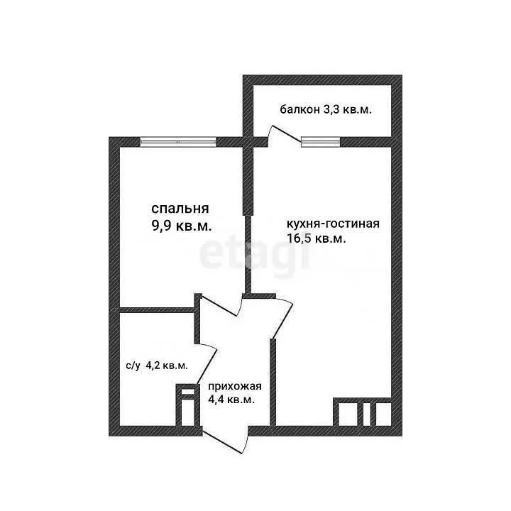 1-к квартира, 32.6м² (улица имени Героя Ростовского, 8к7) - миниатюра 7