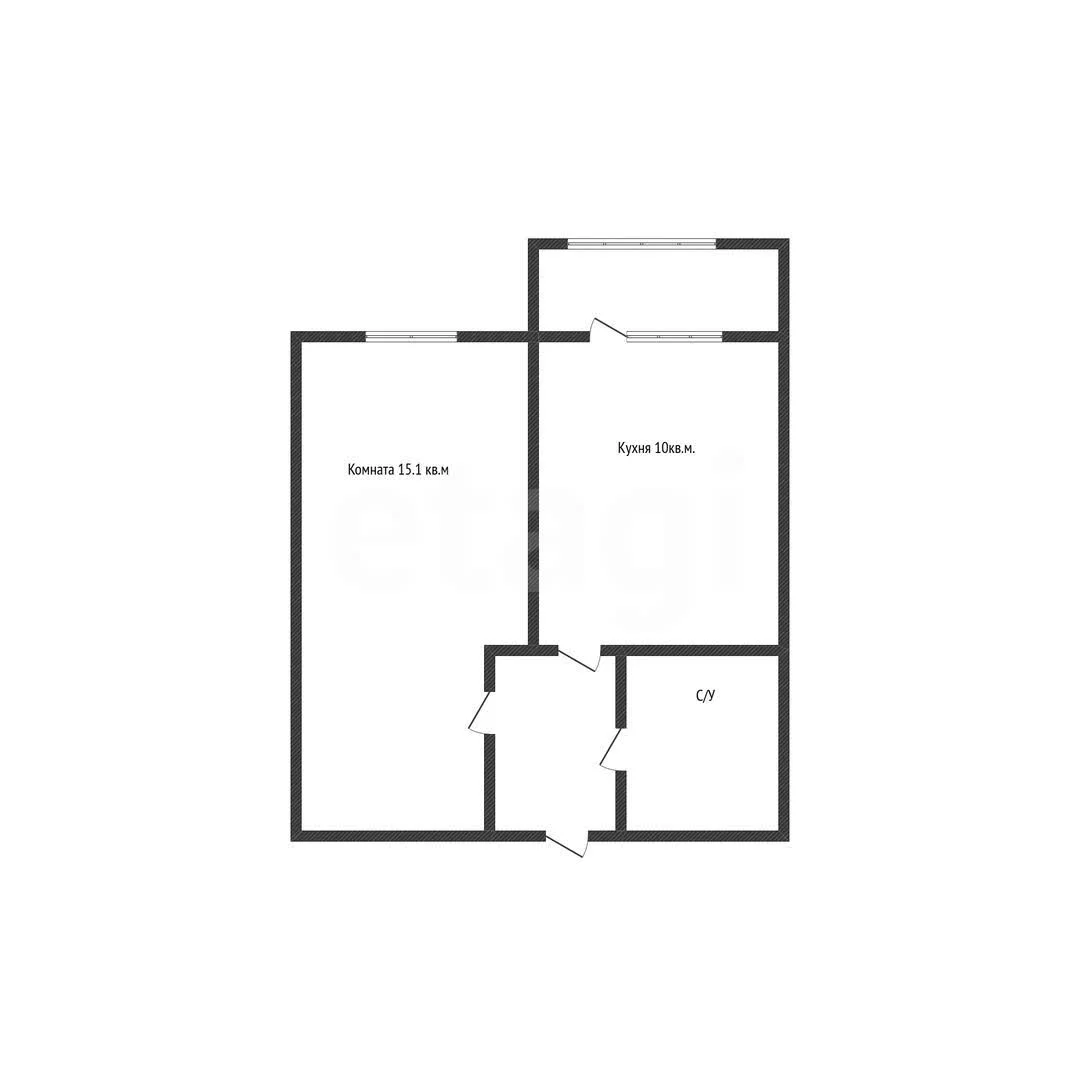 1-к квартира, 34.9м² (Черкасская улица, 133) - миниатюра 8